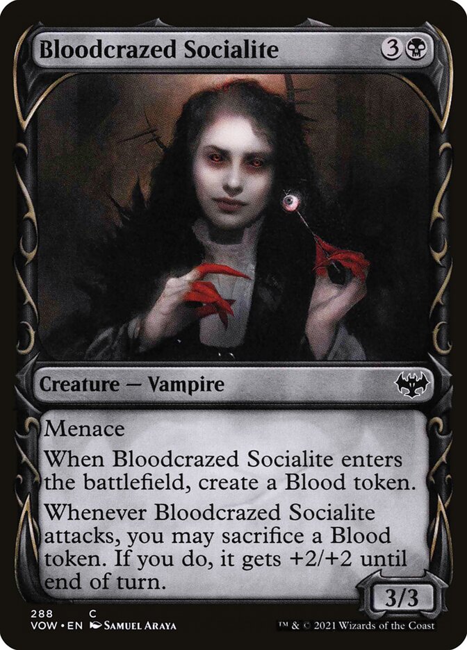 Bloodcrazed Socialite · Innistrad: Crimson Vow (VOW) #288 · showcase