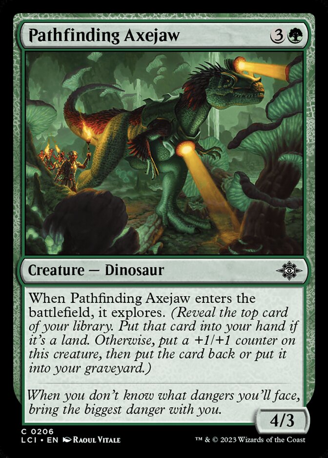 Pathfinding Axejaw · The Lost Caverns of Ixalan (LCI) #206