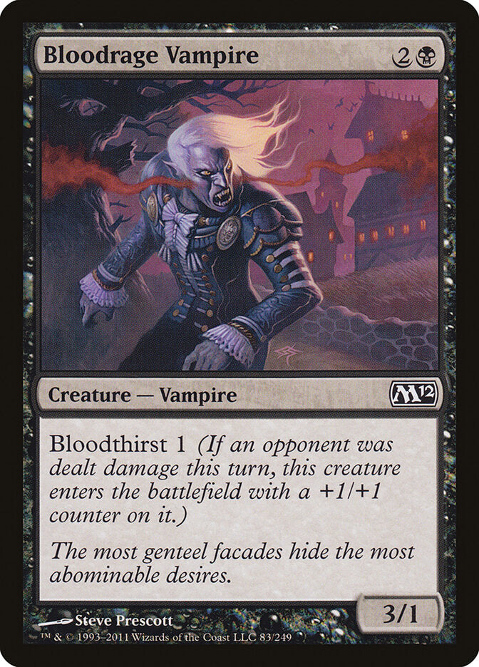 Bloodrage Vampire · Magic 2012 (M12) #83