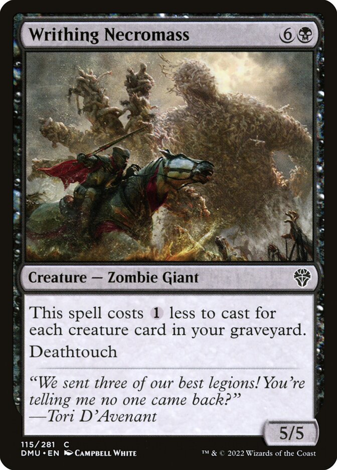 Writhing Necromass · Dominaria United (DMU) #115