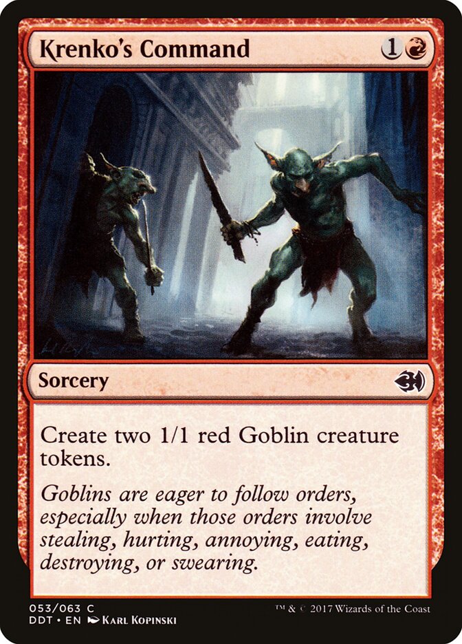 Krenko's Command · Duel Decks: Merfolk vs. Goblins (DDT) #53