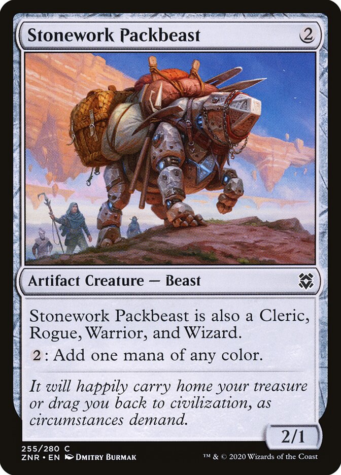 Stonework Packbeast · Zendikar Rising (ZNR) #255