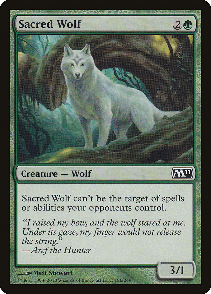 Sacred Wolf · Magic 2011 (M11) #196