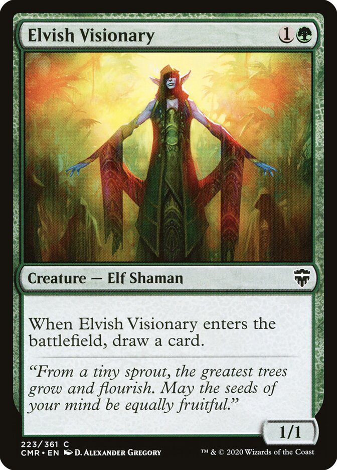 Elvish Visionary · Commander Legends (CMR) #223