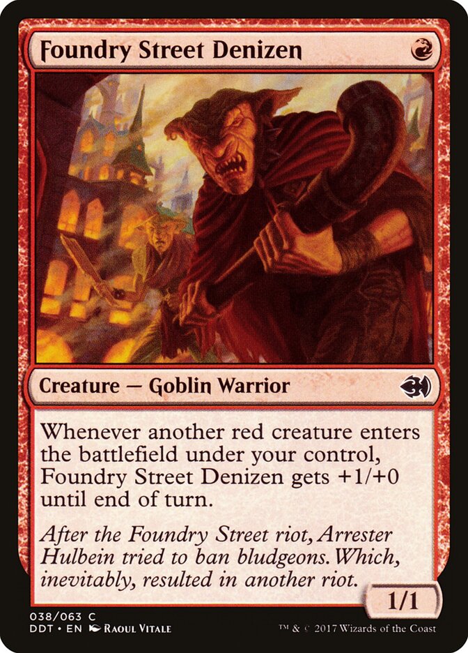 Foundry Street Denizen · Duel Decks: Merfolk vs. Goblins (DDT) #38