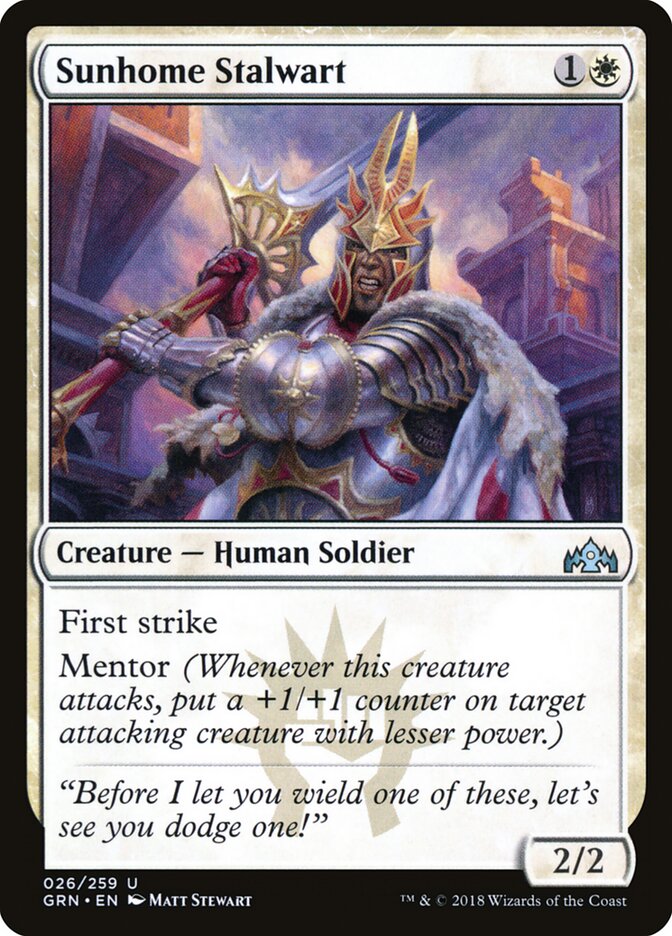 Sunhome Stalwart · Guilds of Ravnica (GRN) #26