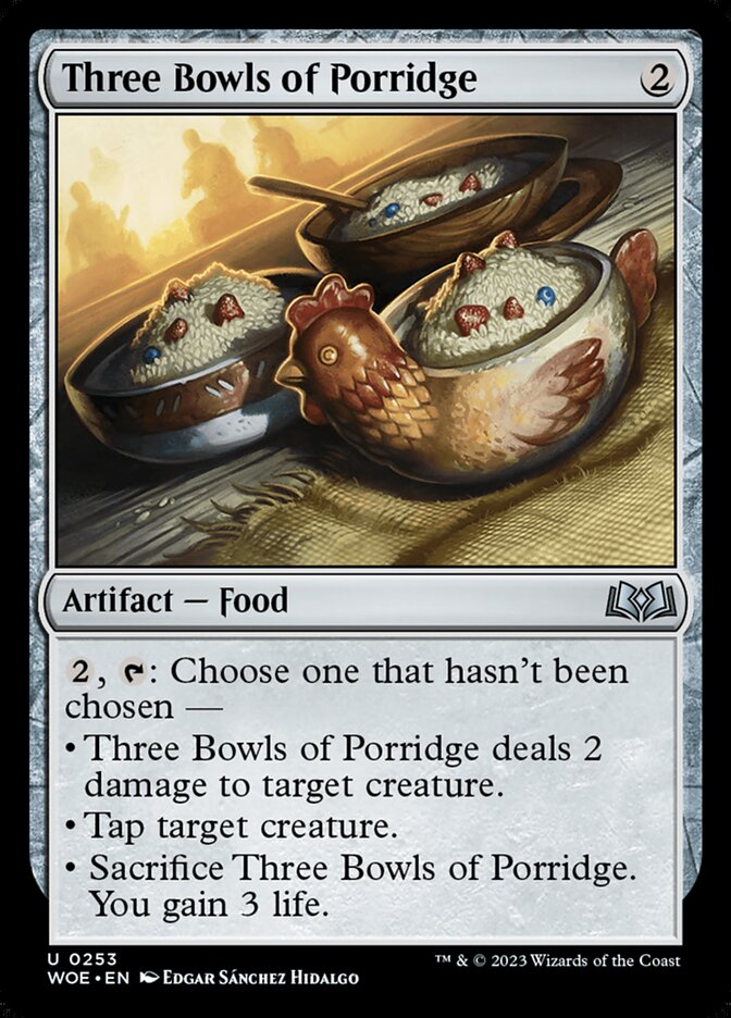 Three Bowls of Porridge · Wilds of Eldraine (WOE) #253