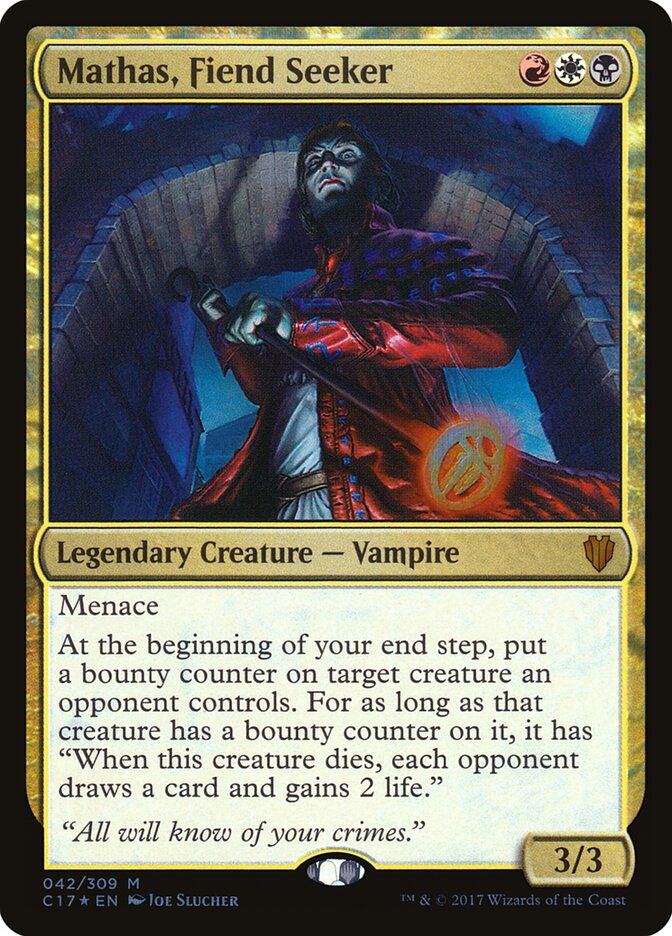 Mathas, Fiend Seeker · Commander 2017 (C17) #42