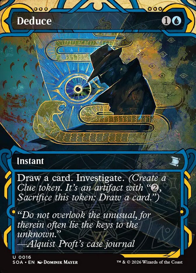 Deduce · Secrets of Strixhaven Mystical Archive (SOA) #16 · borderless