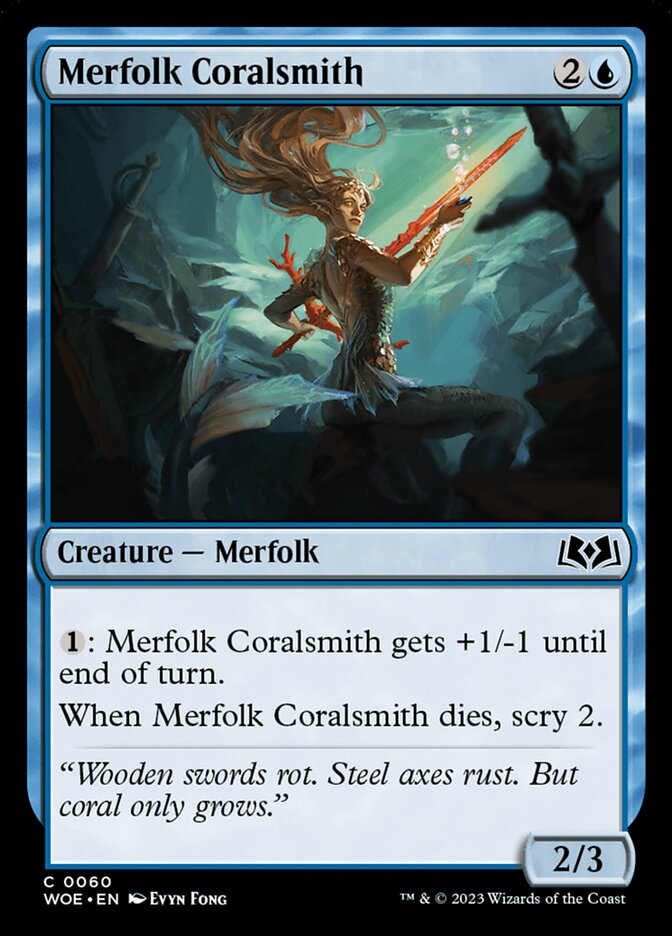 Merfolk Coralsmith · Wilds of Eldraine (WOE) #60
