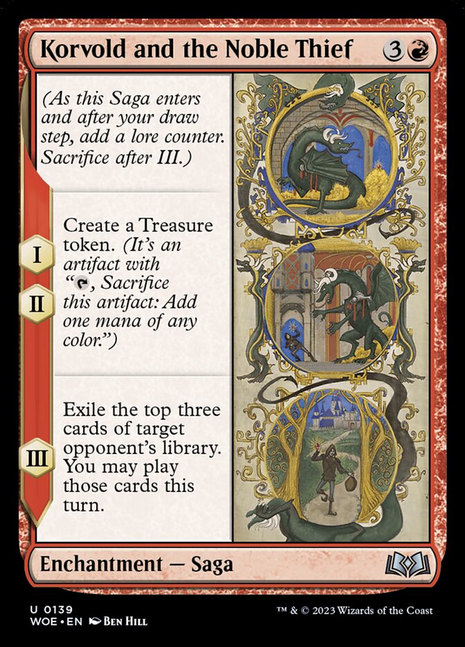 Korvold and the Noble Thief · Wilds of Eldraine (WOE) #139