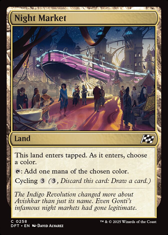 Night Market · Aetherdrift (DFT) #258