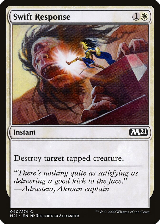 Swift Response · Core Set 2021 (M21) #40