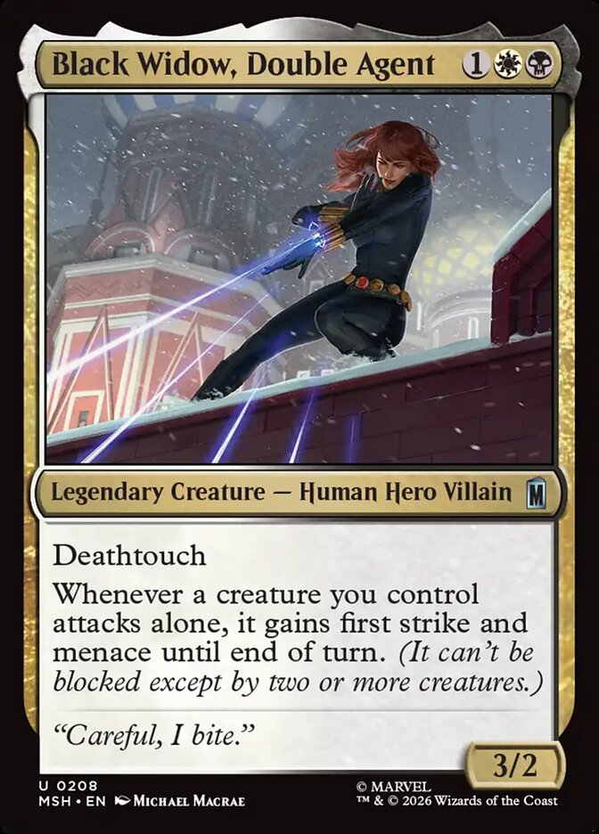Black Widow, Double Agent · Marvel Super Heroes (MSH) #208