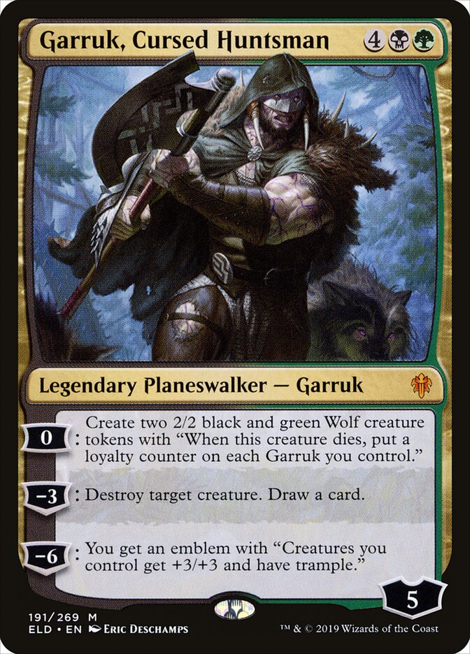 Garruk, Cursed Huntsman · Throne of Eldraine (ELD) #191