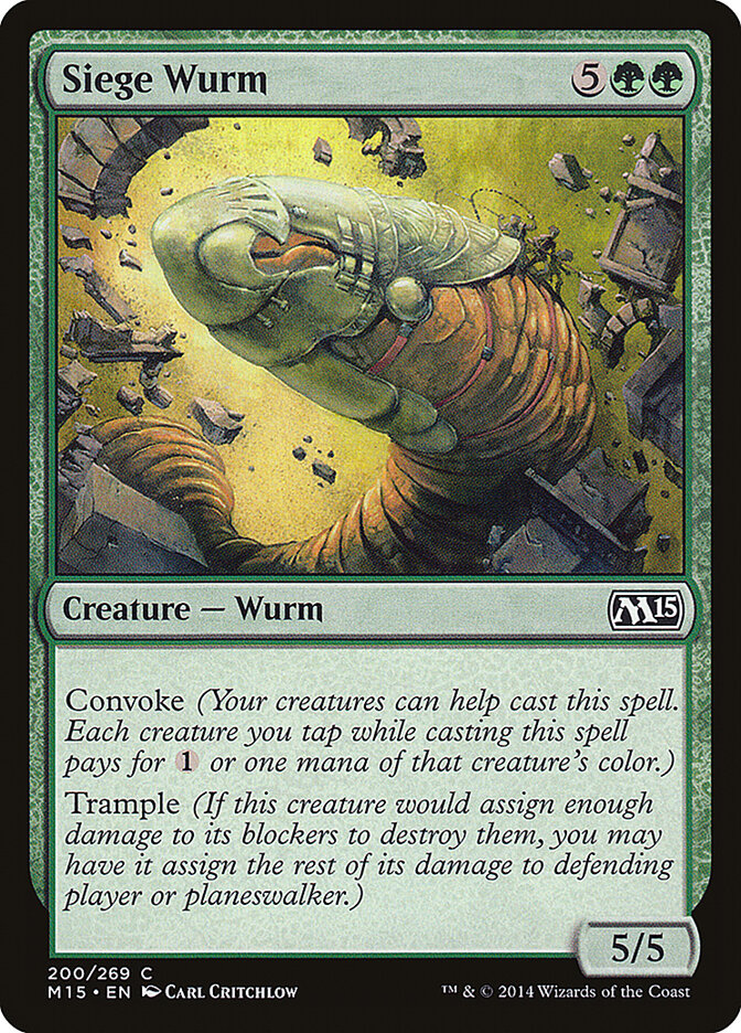 Siege Wurm · Magic 2015 (M15) #200
