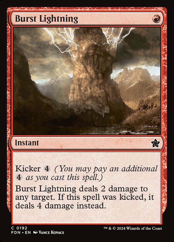 Burst Lightning · Foundations (FDN) #192
