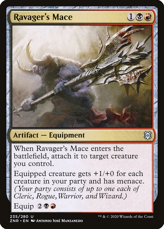 Ravager's Mace · Zendikar Rising (ZNR) #235