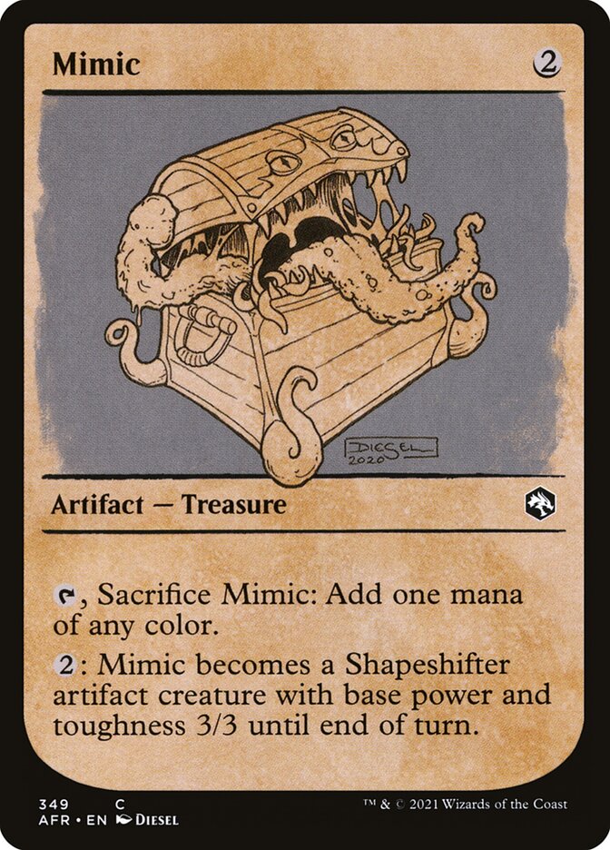 Mimic · Adventures in the Forgotten Realms (AFR) #349 · showcase