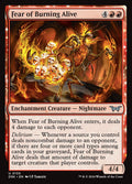 Fear of Burning Alive · Duskmourn: House of Horror (DSK) #135