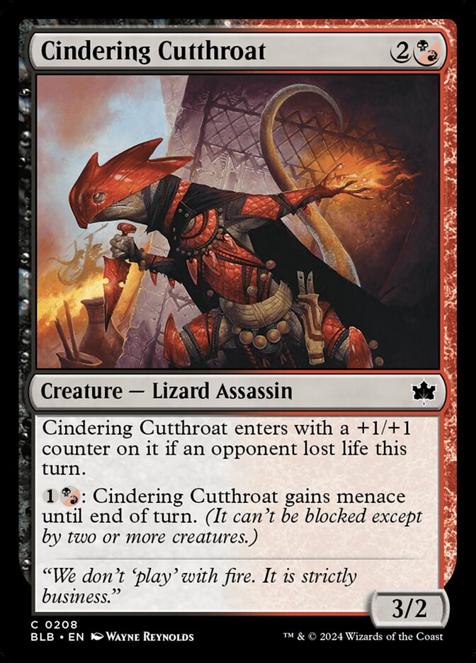 Cindering Cutthroat · Bloomburrow (BLB) #208