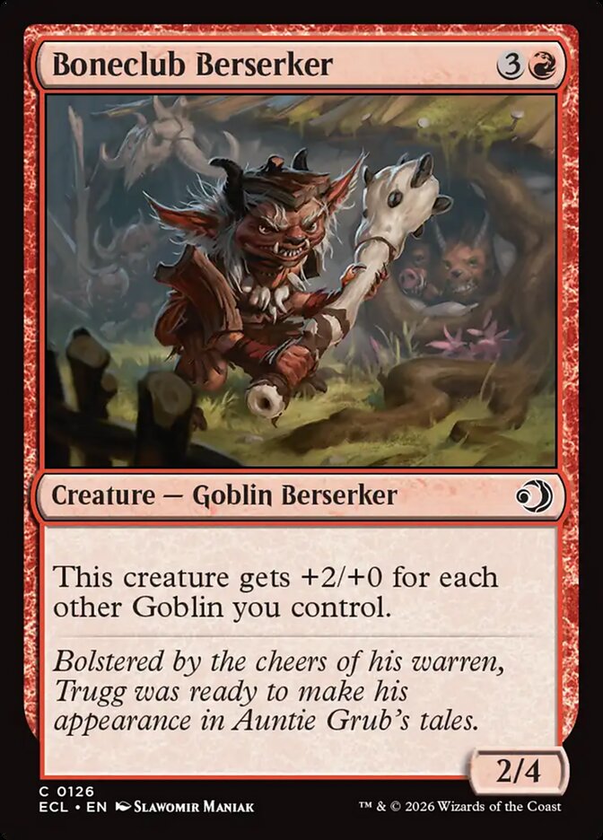 Boneclub Berserker · Lorwyn Eclipsed (ECL) #126