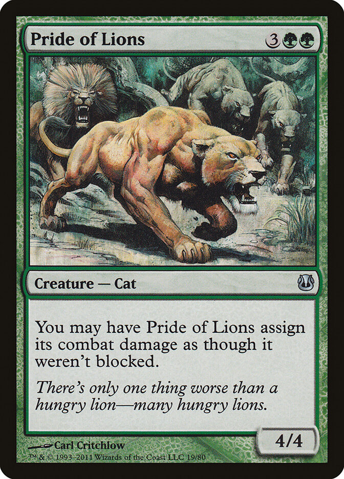 Pride of Lions · Duel Decks: Ajani vs. Nicol Bolas (DDH) #19