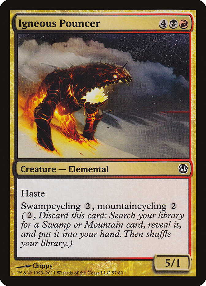 Igneous Pouncer · Duel Decks: Ajani vs. Nicol Bolas (DDH) #57