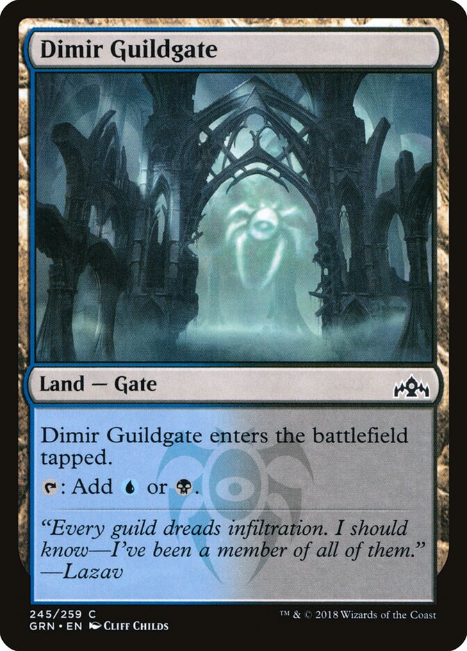 Dimir Guildgate · Guilds of Ravnica (GRN) #245