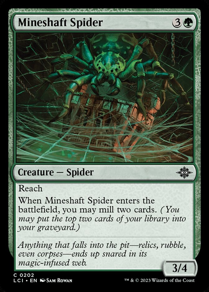 Mineshaft Spider · The Lost Caverns of Ixalan (LCI) #202