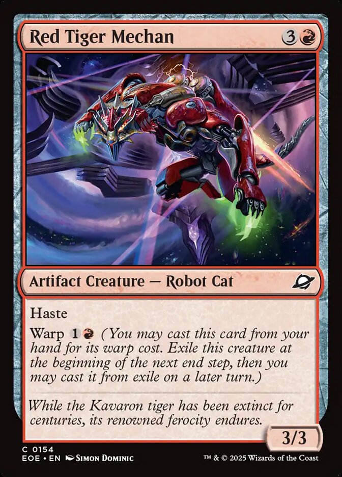 Red Tiger Mechan · Edge of Eternities (EOE) #154