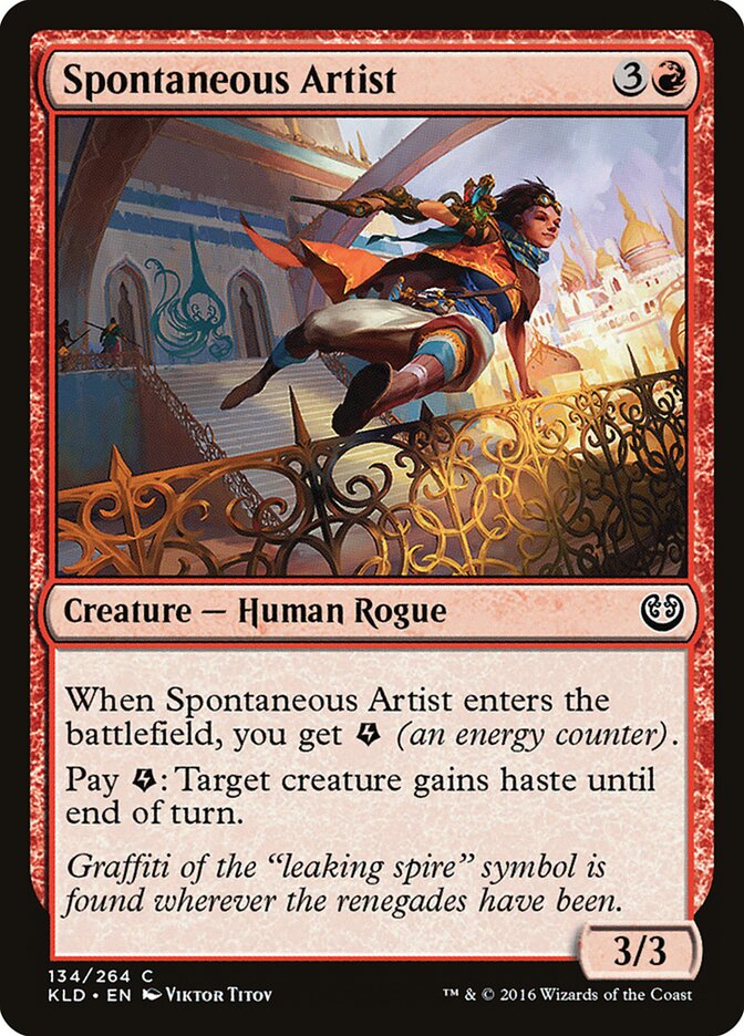 Spontaneous Artist · Kaladesh (KLD) #134