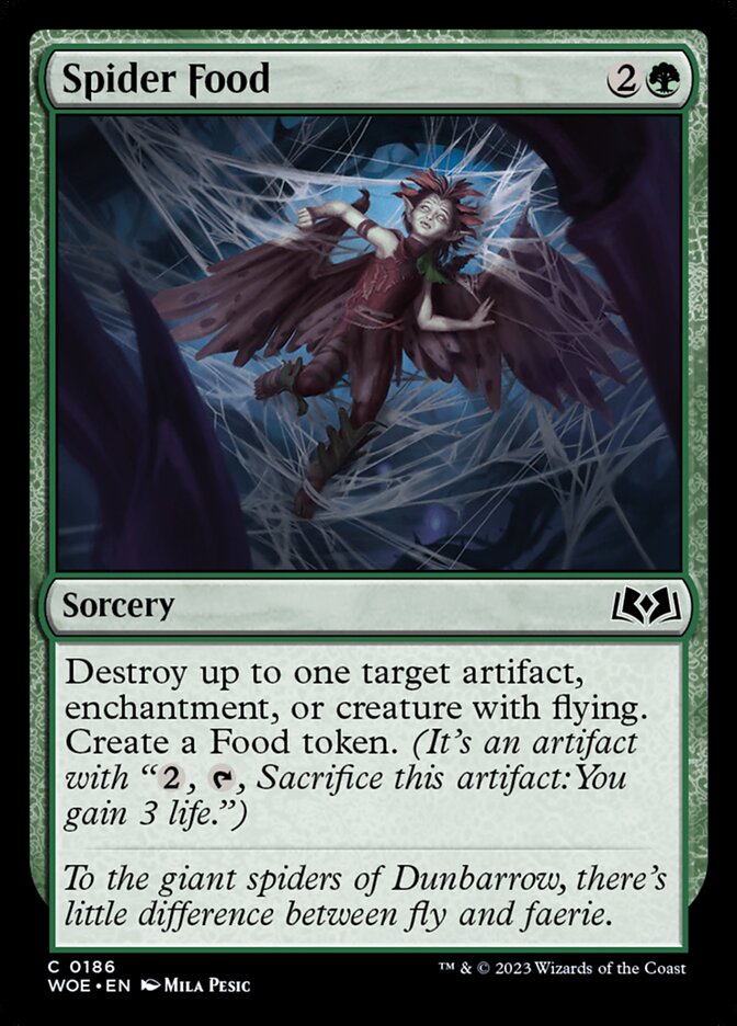 Spider Food · Wilds of Eldraine (WOE) #186