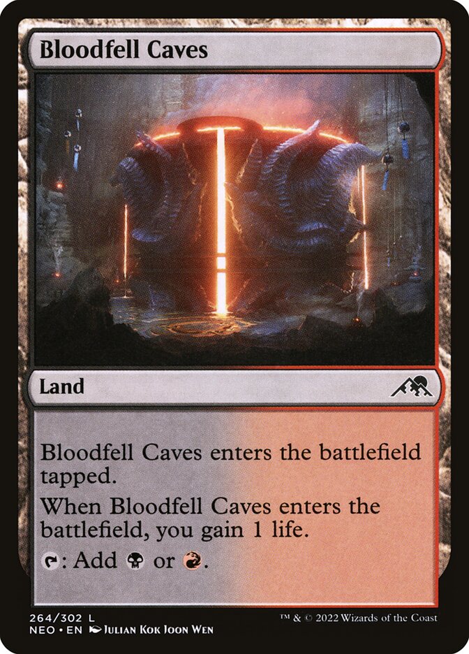 Bloodfell Caves · Kamigawa: Neon Dynasty (NEO) #264