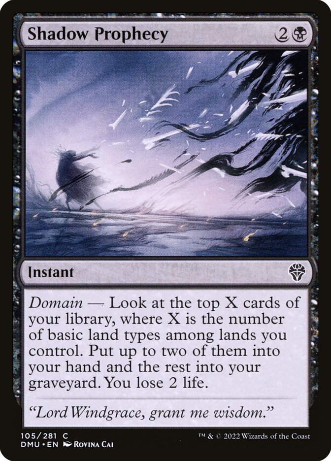 Shadow Prophecy · Dominaria United (DMU) #105