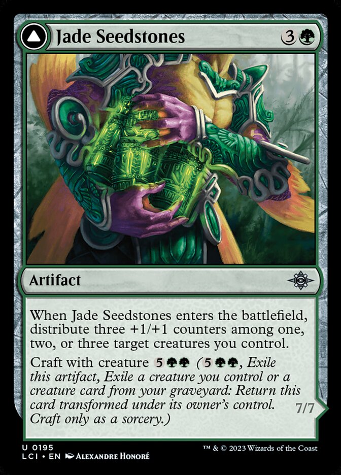 Jade Seedstones // Jadeheart Attendant · The Lost Caverns of Ixalan (LCI) #195