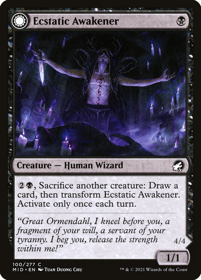 Ecstatic Awakener // Awoken Demon · Innistrad: Midnight Hunt (MID) #100