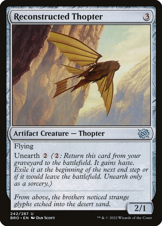 Reconstructed Thopter · The Brothers' War (BRO) #242