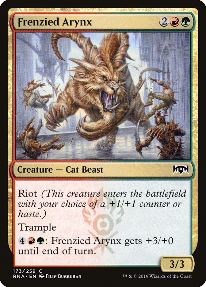 Frenzied Arynx · Ravnica Allegiance (RNA) #173