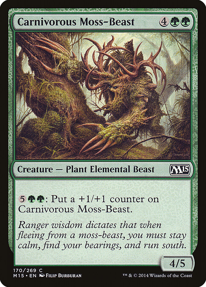 Carnivorous Moss-Beast · Magic 2015 (M15) #170