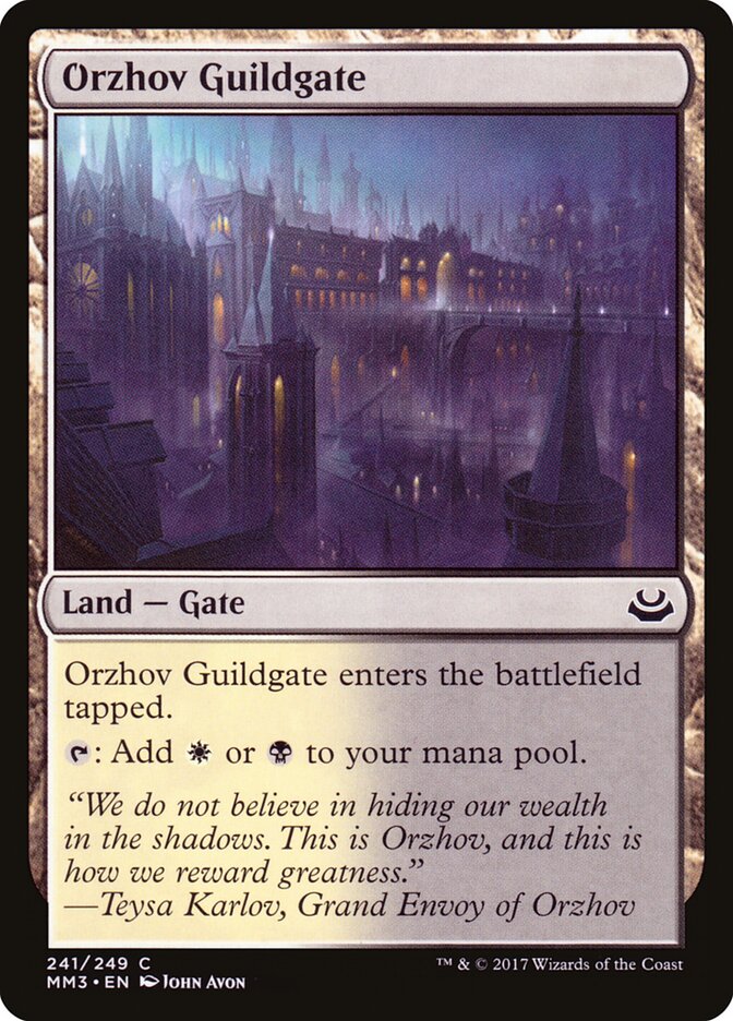 Orzhov Guildgate · Modern Masters 2017 (MM3) #241