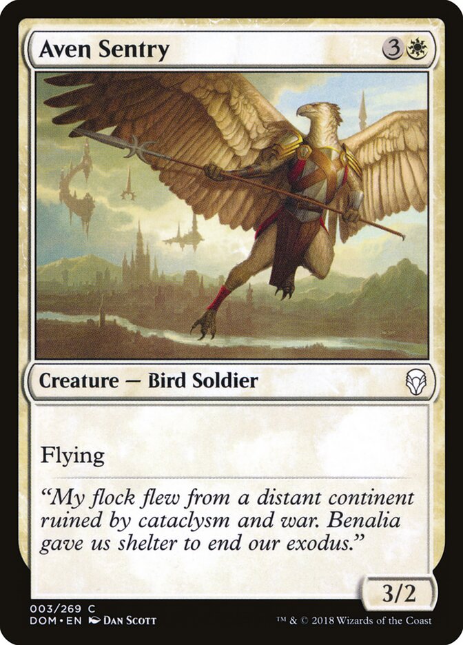 Aven Sentry · Dominaria (DOM) #3