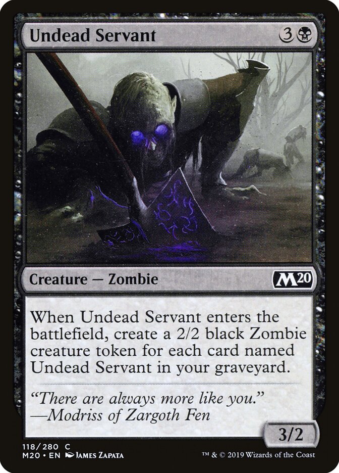 Undead Servant · Core Set 2020 (M20) #118