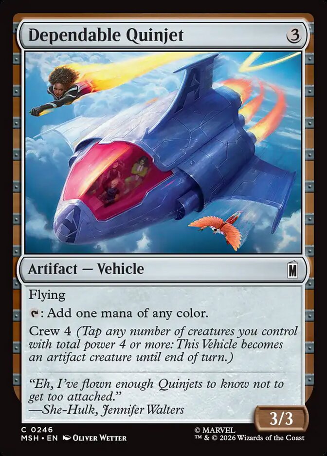 Dependable Quinjet · Marvel Super Heroes (MSH) #246