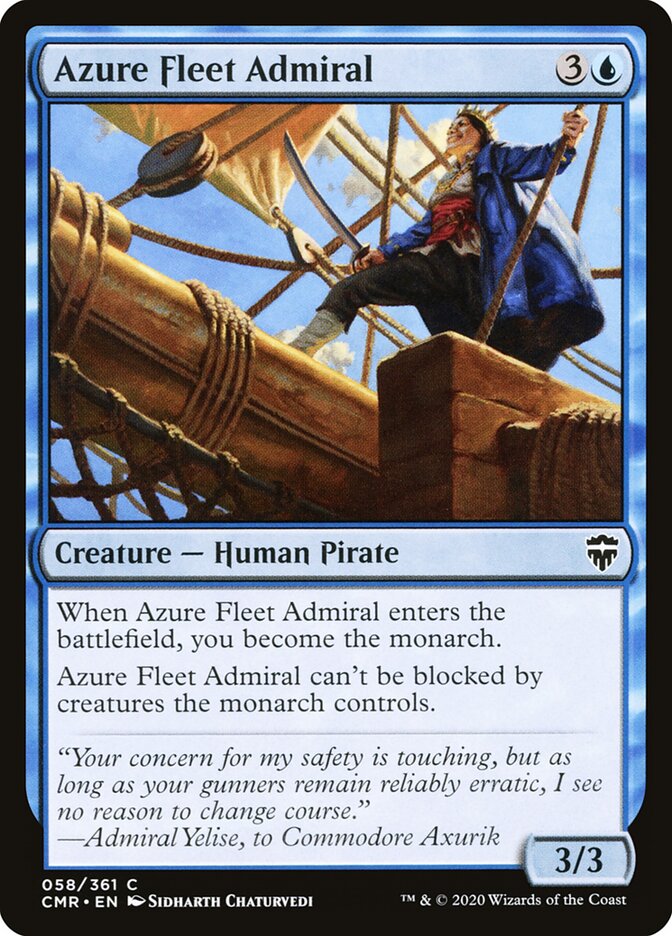 Azure Fleet Admiral · Commander Legends (CMR) #58