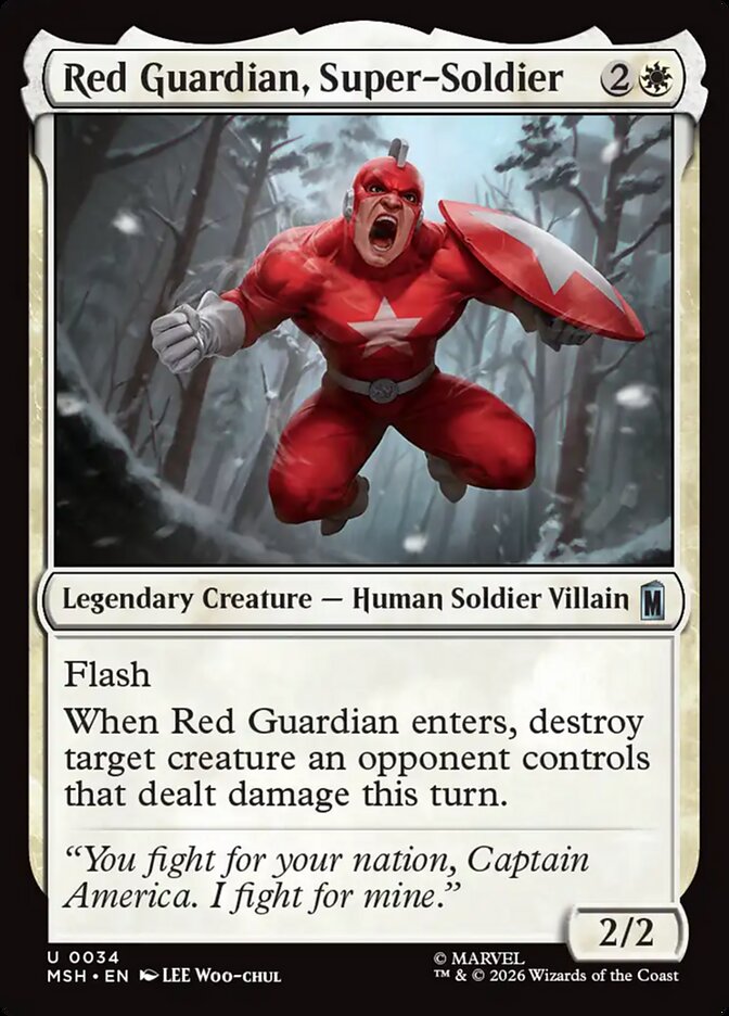 Red Guardian, Super-Soldier · Marvel Super Heroes (MSH) #34
