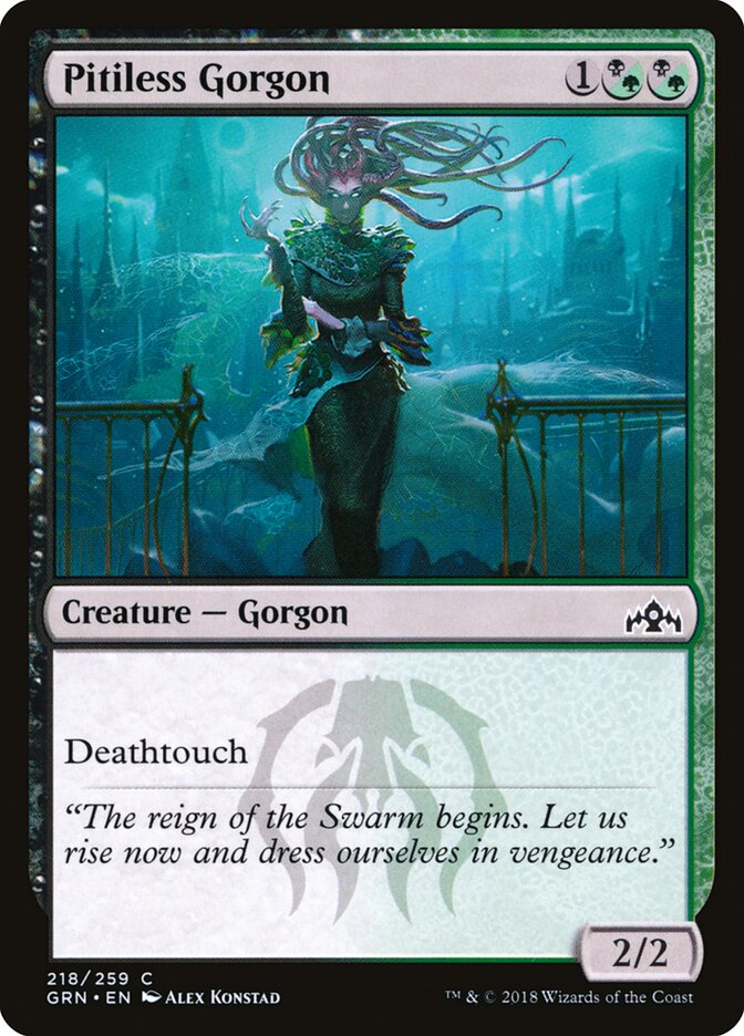 Pitiless Gorgon · Guilds of Ravnica (GRN) #218