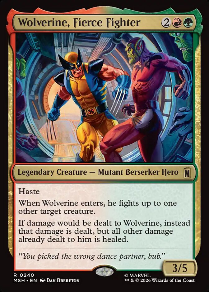 Wolverine, Fierce Fighter · Marvel Super Heroes (MSH) #240