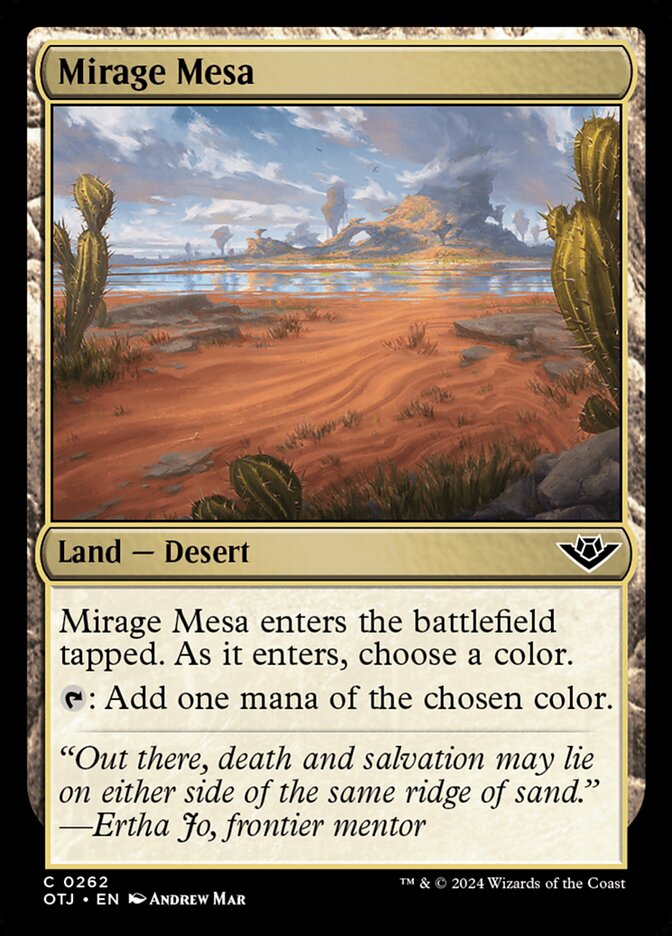 Mirage Mesa · Outlaws of Thunder Junction (OTJ) #262