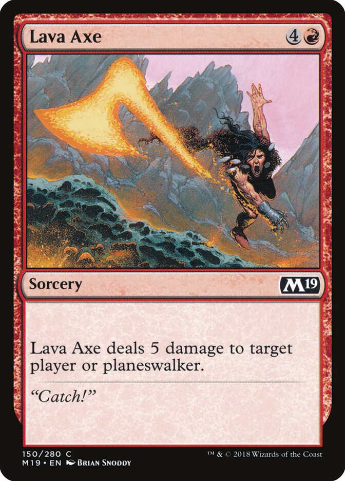 Lava Axe · Core Set 2019 (M19) #150